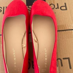 Primark red flats